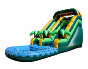 cheap inflatable water slides with pool